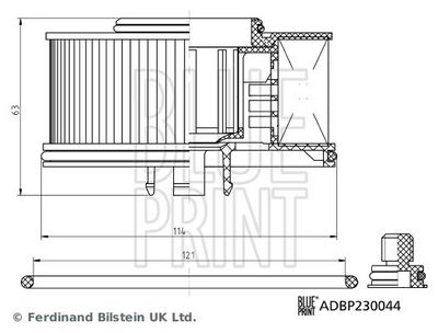 KRAFTSTOFFFILTER BLUE PRINT ADBP230044 2