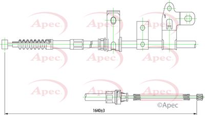 Cable Pull, parking brake APEC CAB1426