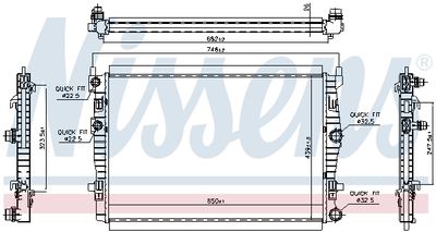 KüHLER MOTORKüHLUNG NISSENS 606267 4