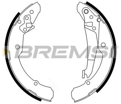 Комплект тормозных колодок BREMSI GF0473 для VW CC