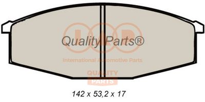Комплект тормозных колодок, дисковый тормоз IAP QUALITY PARTS 704-13010 для NISSAN CABSTAR