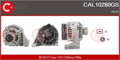 GENERATOR / ALTERNATOR CASCO CAL10280GS