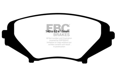 Комплект тормозных колодок, дисковый тормоз EBC Brakes DP31665C для MAZDA RX-8