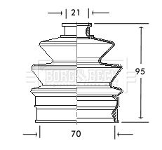 Bellow, drive shaft Borg & Beck BCB2010