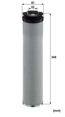 Filtr, pracovní hydraulika MANN-FILTER HD 8010 x