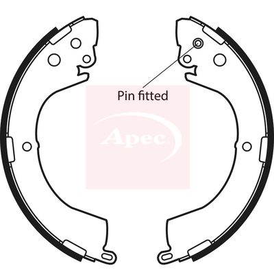 APEC Brake Shoe Set SHU602