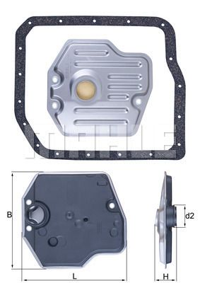 Гидрофильтр, автоматическая коробка передач KNECHT HX 245D для LEXUS ES