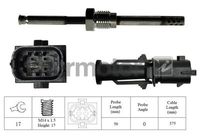 Sensor, exhaust gas temperature Intermotor 27343