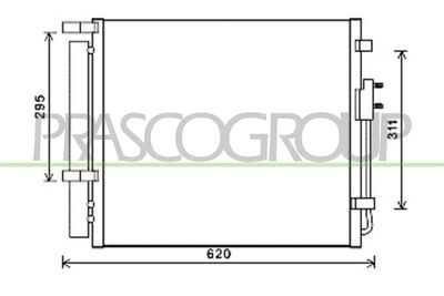 Kondenzátor, klimatizace PRASCO HN818C001