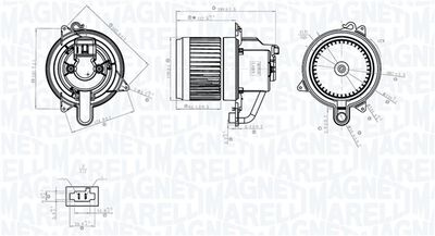 vnitřní ventilátor MAGNETI MARELLI 069412783010