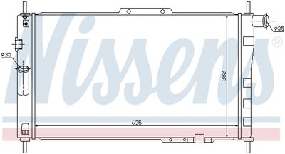 RADIATOR RACIRE MOTOR NISSENS 61656 4