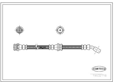 Тормозной шланг CORTECO 19032718 для OPEL CAMPO
