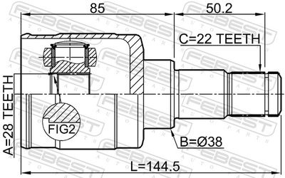 Joint Kit, drive shaft 0711-RS415ATLH