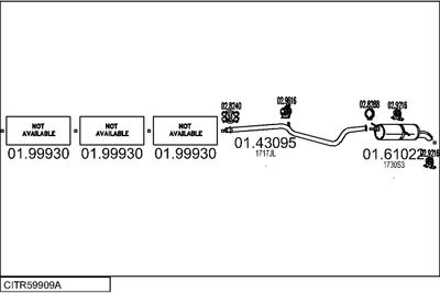 Układ wydechowy MTS CITR59909A018345