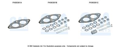 Монтажный комплект, катализатор BM CATALYSTS FK90381 для SEAT MALAGA