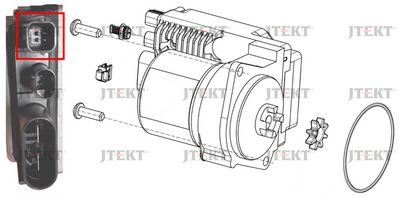 Электромотор, рулевой механизм JTEKT 6916003624 для MERCEDES-BENZ CLA