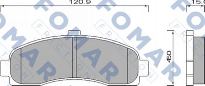 FOMAR Friction FO 495981 Тормозные колодки и сигнализаторы  для NISSAN MICRA II (K11) 1.0 i 16V