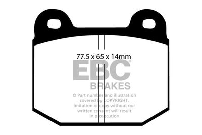 Комплект тормозных колодок, дисковый тормоз EBC Brakes DP2197/2 для OPEL SPEEDSTER