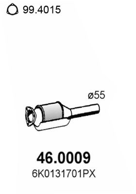 Катализатор ASSO 46.0009 для VW CORRADO
