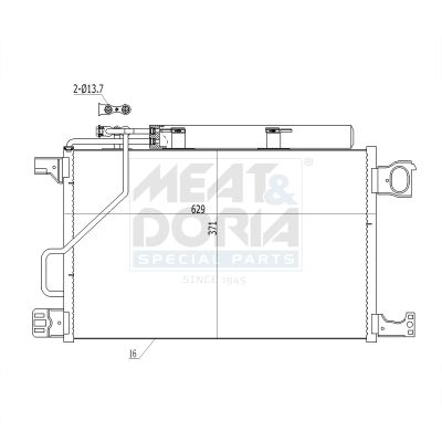 CONDENSATOR CLIMATIZARE MEAT & DORIA 991112