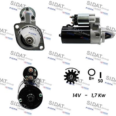 Стартер SIDAT S12BH0234A2 для PIAGGIO PORTER