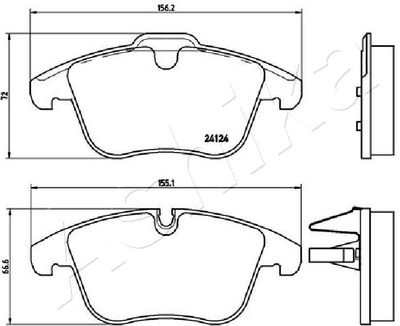 Brake Pad Set, disc brake 50-00-0340