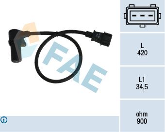 FAE 79073 Датчик положения коленвала  для FIAT COUPE (Фиат Коупе)