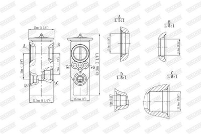 EXPANSIONSVENTIL KLIMAANLAGE WALKER WEX00039 6