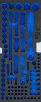 Schaumstoffeinlage, Sortimentskasten