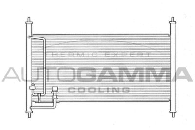 AUTOGAMMA 102728 Радіатор кондиціонера для NISSAN (Ниссан)