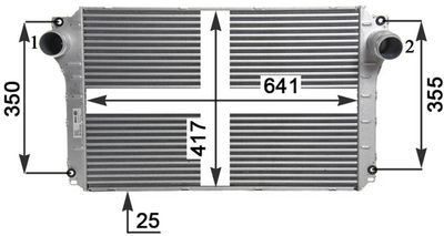 INTERCOOLER COMPRESOR MAHLE CI463000P 7