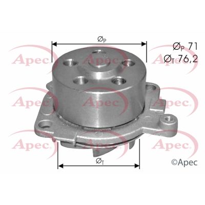 Water Pump, engine cooling APEC AWP1486