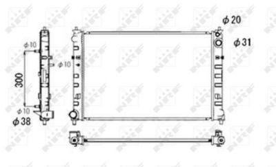 RADIATOR RACIRE MOTOR NRF 53684 4