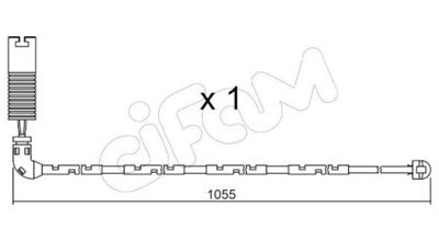 SENZOR DE AVERTIZARE UZURA PLACUTE DE FRANA