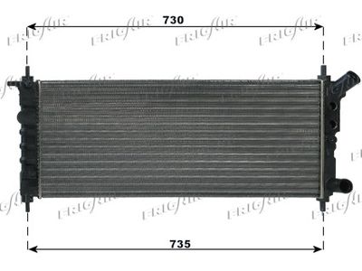 Радиатор, охлаждение двигателя FRIGAIR 0107.3064 для OPEL CORSA