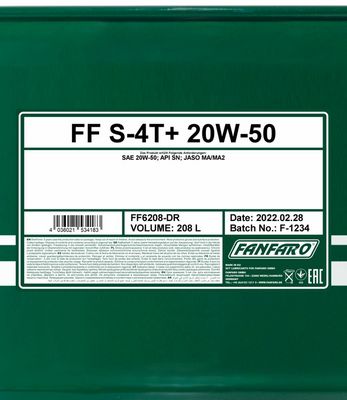 FANFARO S-4T+ 20W-50 208L