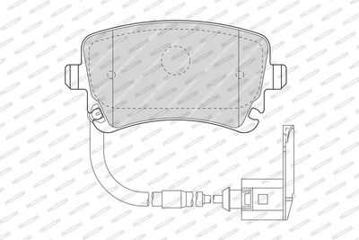 BREMSBELAGSATZ SCHEIBENBREMSE FERODO FDB1408 1