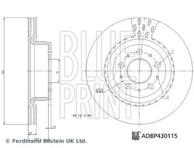 Brake Disc BLUE PRINT ADBP430115