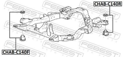 SUPORT AX FEBEST CHABC140R 1