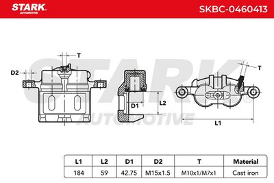 спирачен апарат STARK SKBC-0460413