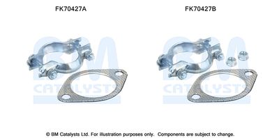 Zestaw montażowy, rura wydechowa BM CATALYSTS FK70427