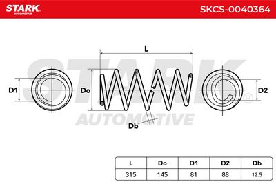 пружина за ходовата част STARK SKCS-0040364