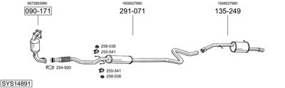 Układ wydechowy BOSAL SYS14891