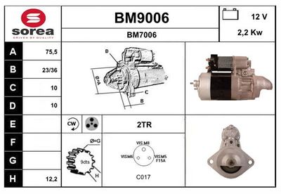 STARTER SNRA BM9006