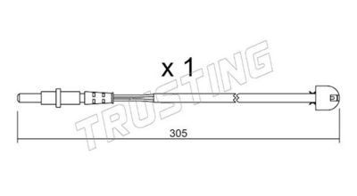 SENZOR DE AVERTIZARE UZURA PLACUTE DE FRANA