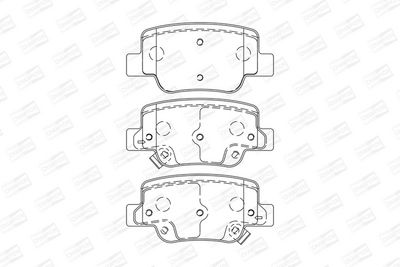 BREMSBELAGSATZ SCHEIBENBREMSE CHAMPION 572623CH 1