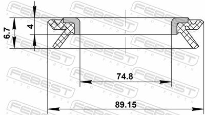 INEL DE ETANSARE BUTUC ROATA FEBEST 95BCY88750407X 1