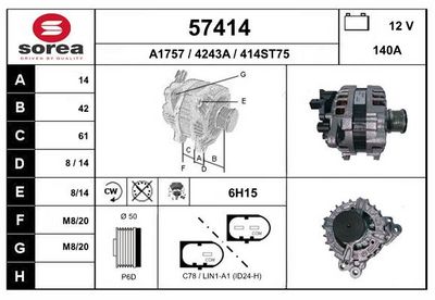 GENERATOR EAI 57414