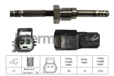 Sensor, exhaust gas temperature Intermotor 27187