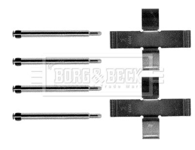 Комплектующие, колодки дискового тормоза BORG & BECK BBK1191 для VW TRANSPORTER